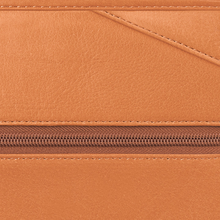 Walker Brown Leather Rolling Briefcase