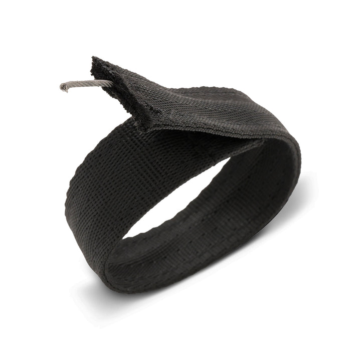 Stealth Hybrid Backpack black strap close up showing reinforced wire