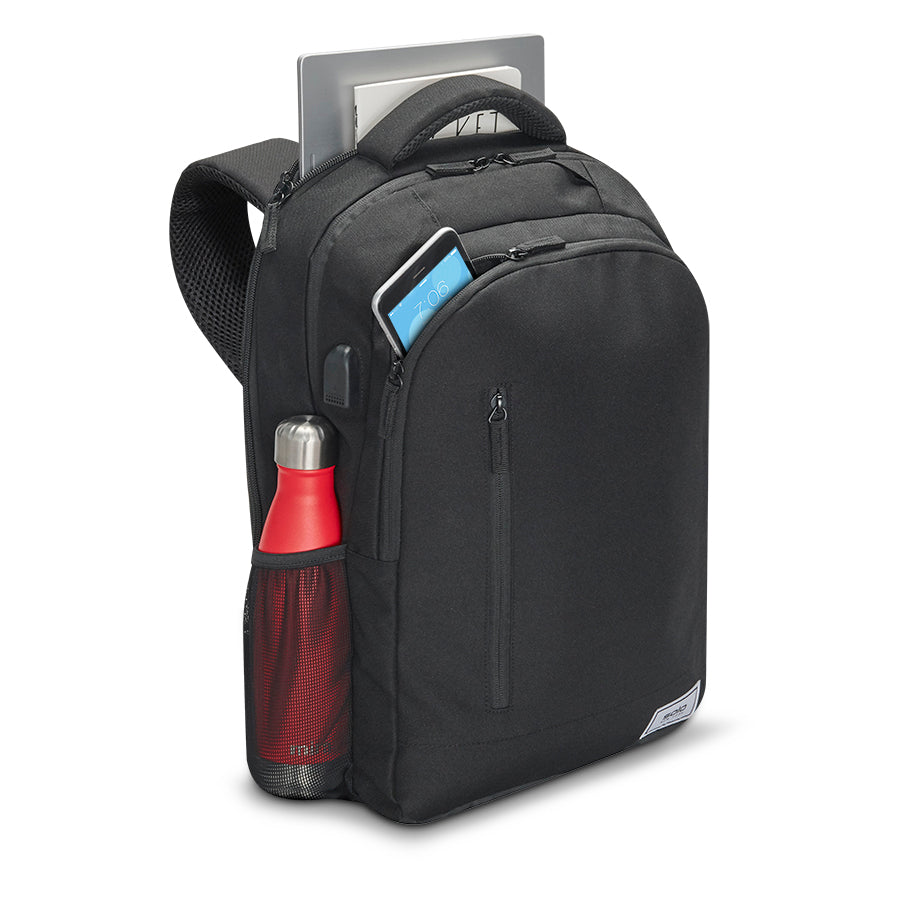 Solo Re:define backpack in black packed with accessories