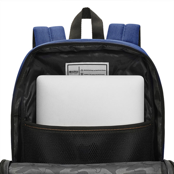 Re:Fresh Machine Washable Backpack in Demin Sky, interior view #denim_sky