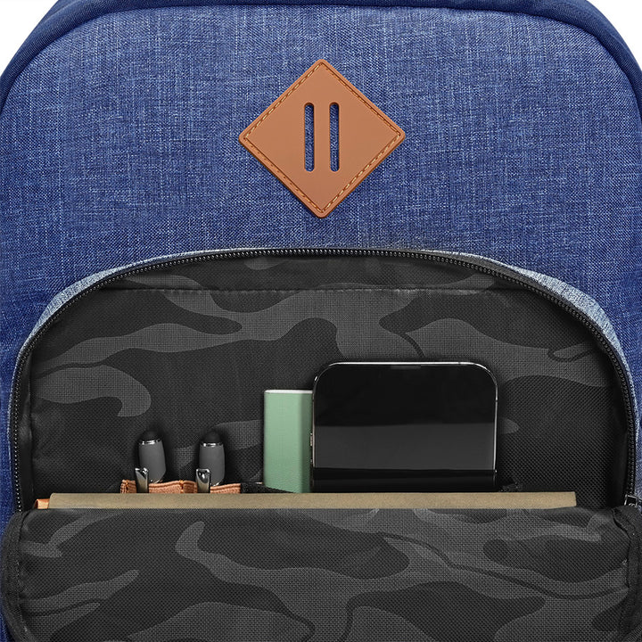 Re:Fresh Machine Washable Backpack in Demin Sky, interior view #denim_sky