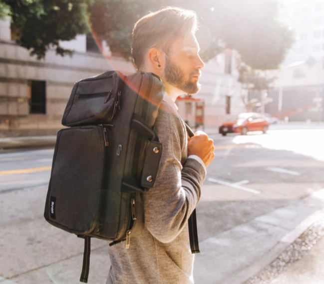 Duane Hybrid Briefcase Backpack
 #color_black